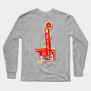 Retro Vintage Ambassador Motel and Casino Las Vegas Long Sleeve T-Shirt